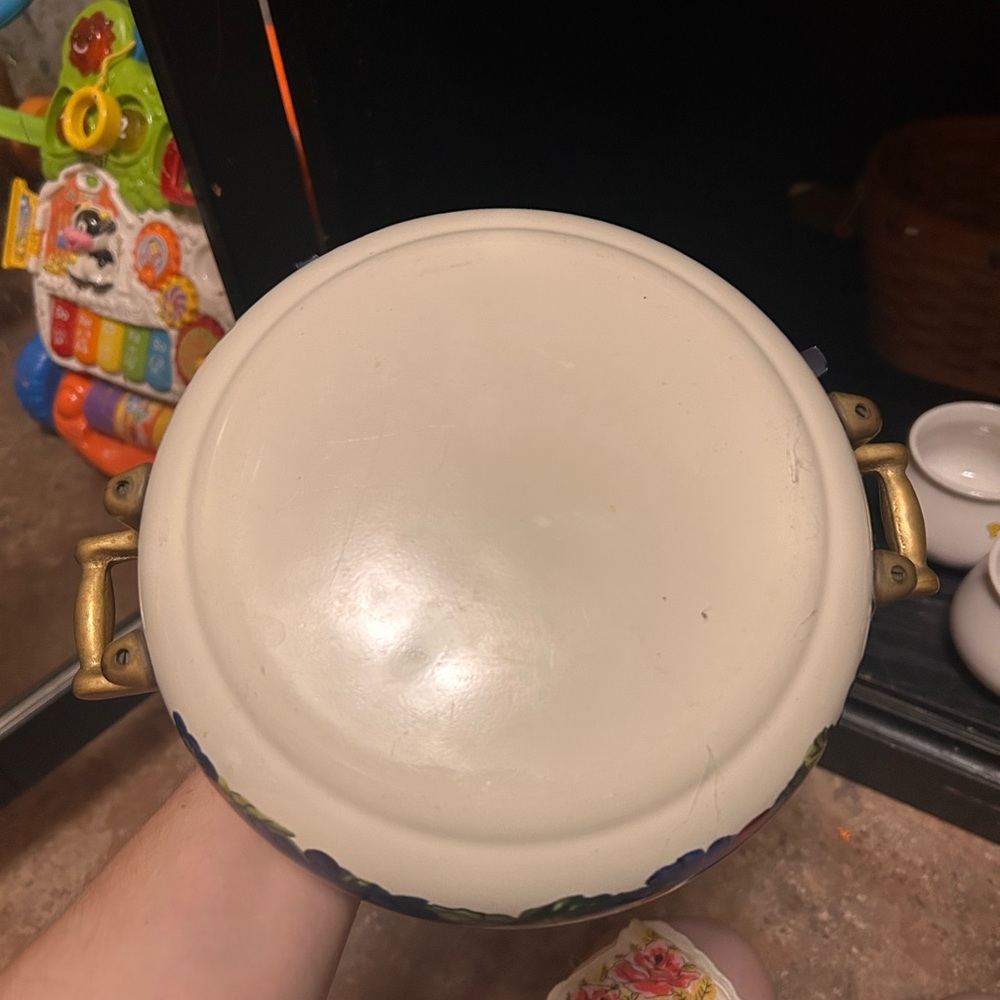 Colorful Fruit Patterned Enamel Pot - Picture 2 of 3